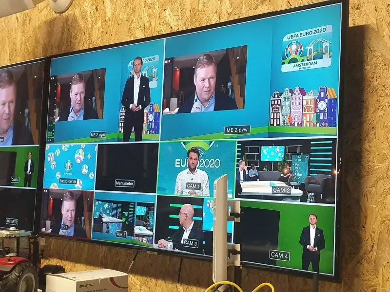 Green screen studio KNVB