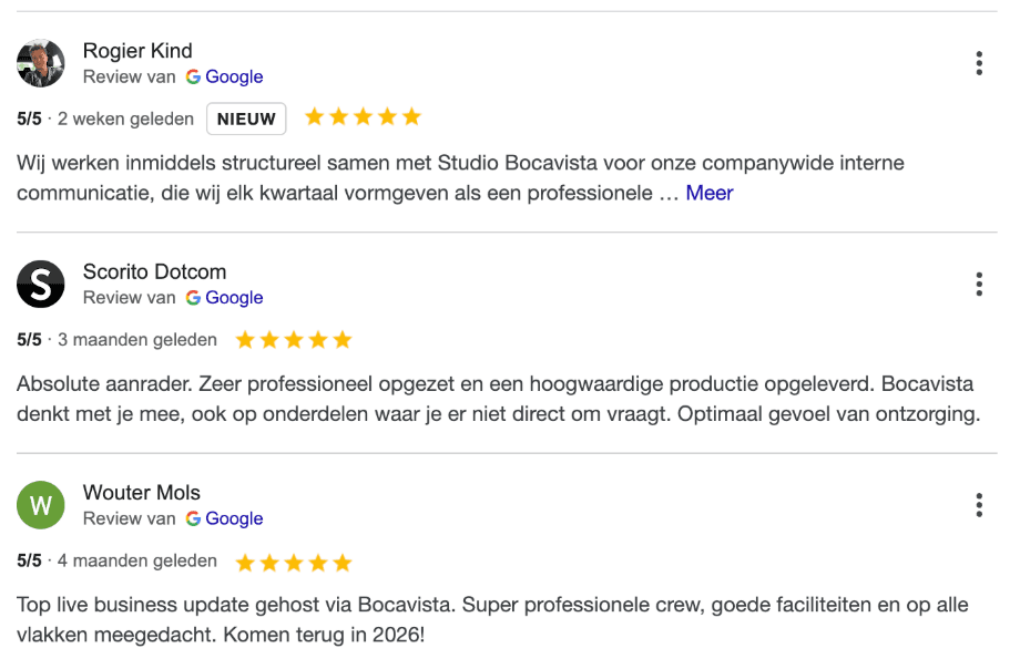 Google Review Studio Bocavista